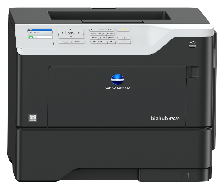 柯尼卡美能达黑白激光单功能打印机新品bizhub 4702P