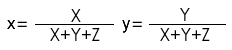 x=x/x+y+z y=y/x+y+z