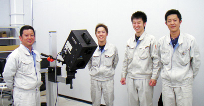 KOIWAI的年轻团队：Terazono、Ishino、Koiwai和Kobayashi